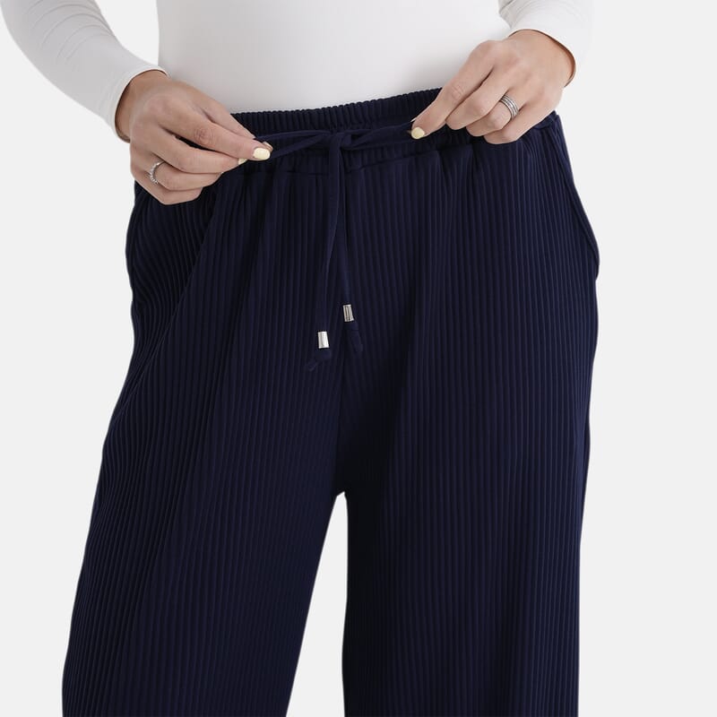 La Marey Navy Knit Pants - One Size Fits Most