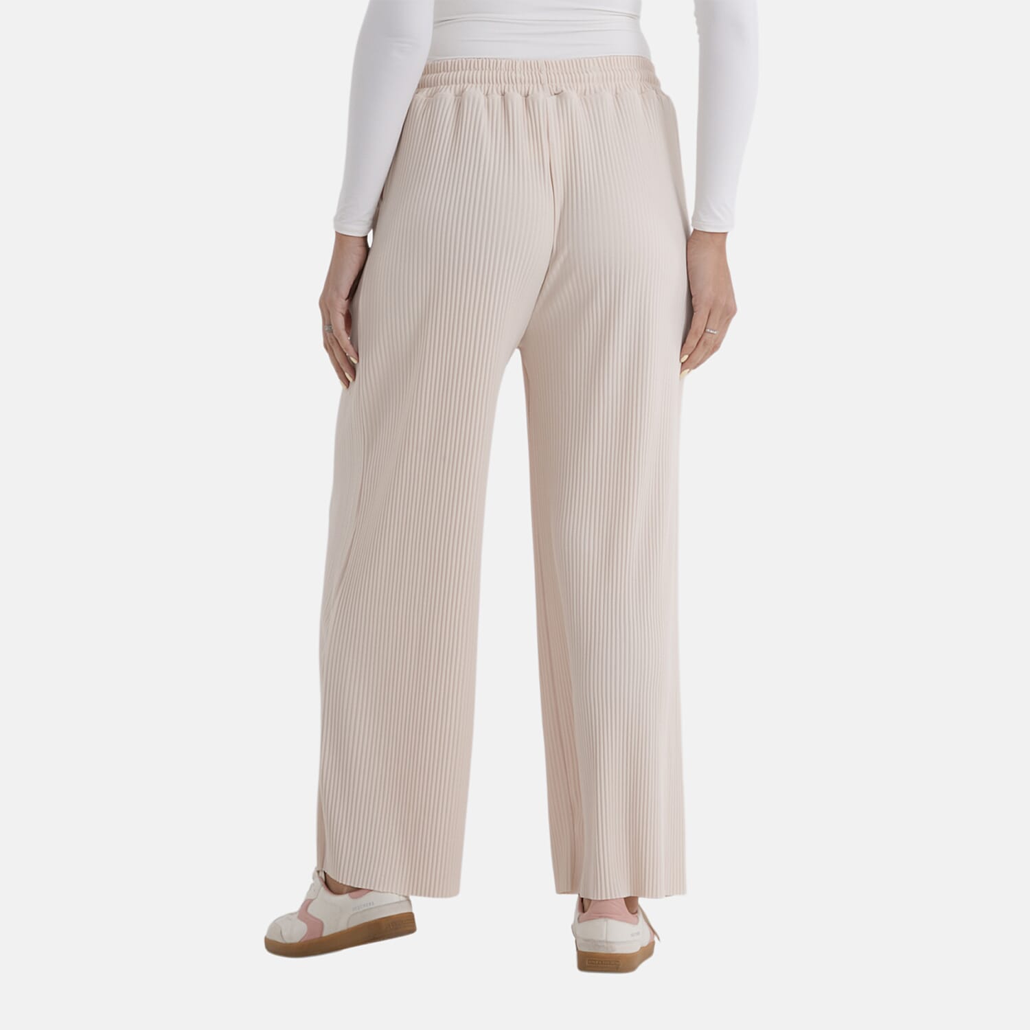 La Marey Cream Knit Pants - One Size Fits Most