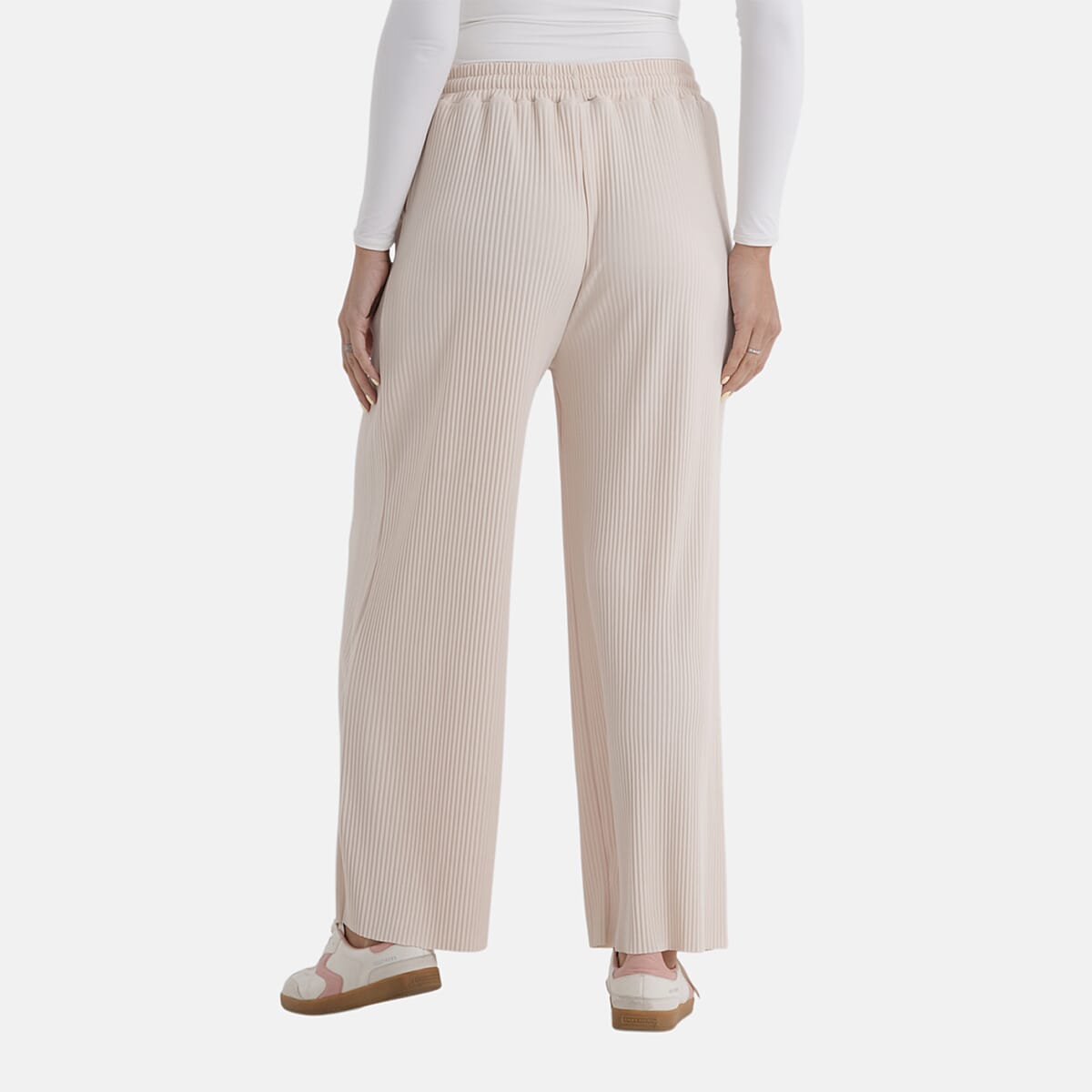  La Marey Cream Knit Pants - One Size Fits Most image number 2