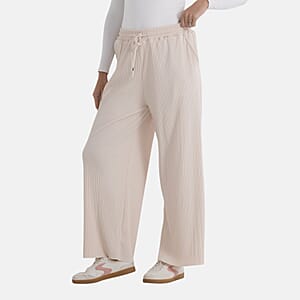  La Marey Cream Knit Pants - One Size Fits Most