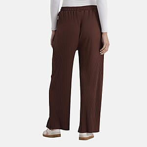  La Marey Brown Knit Pants - One Size Fits Most