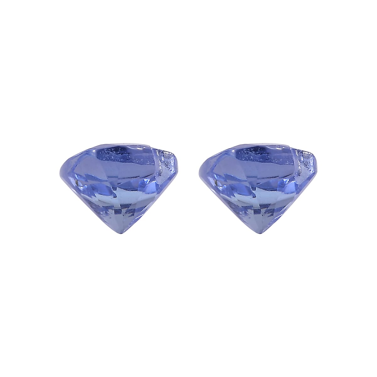 0.52 ctw Heart Cut Tanzanite Loose Gemstones (Set Of 2) (4 mm) image number 2