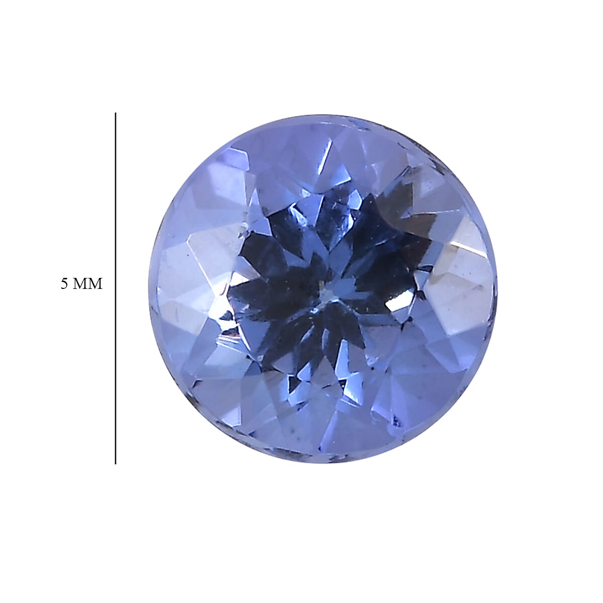 0.44 ctw Round Cut Tanzanite Loose Gemstone &ndash; AA Grade (5 mm) image number 4