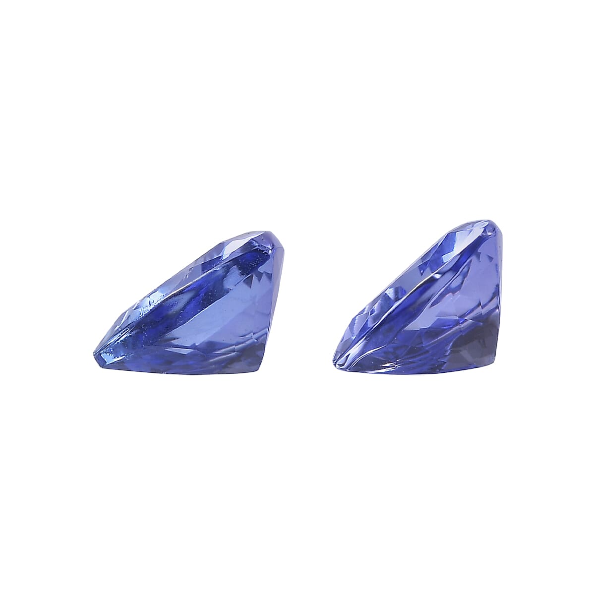 1.22 ctw Trillion Cut Tanzanite Loose Gemstones &ndash; AA Grade (Set Of 2) (5.5 mm) image number 2