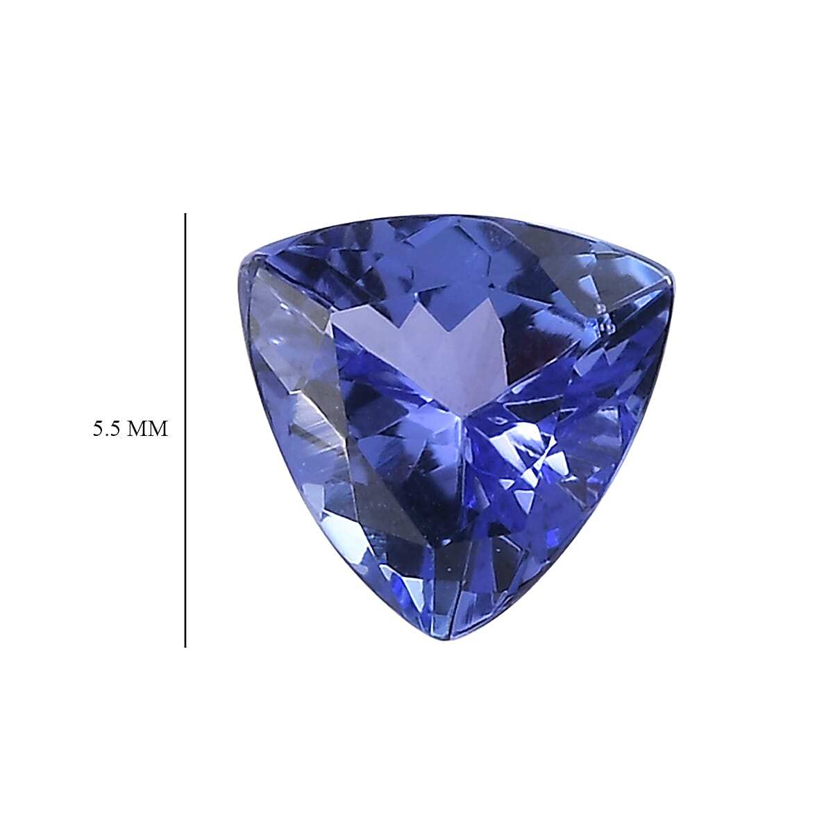 1.22 ctw Trillion Cut Tanzanite Loose Gemstones &ndash; AA Grade (Set Of 2) (5.5 mm) image number 4