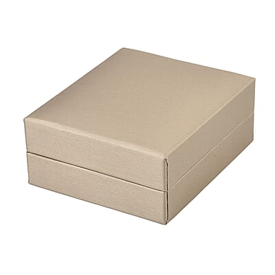 Golden Faux Leather and Rose Red Velvet LED Light Packaging Box