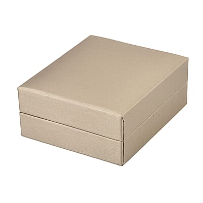 Grey Faux Leather and Black Velvet LED Light Packaging Box