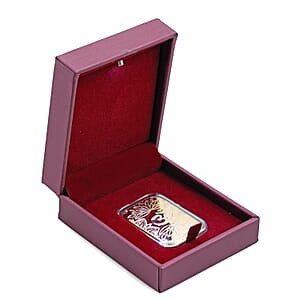 Rose Red Faux Leather and Rose Red Velvet LED Light Packaging Box