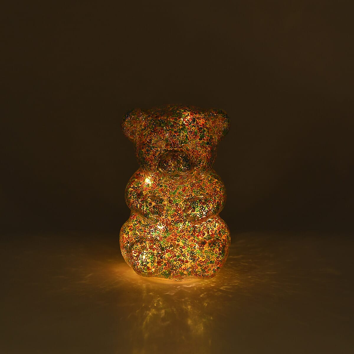 Livmore Multi Color Bear with Decoration (4.33"x4.13"x6.69") image number 1