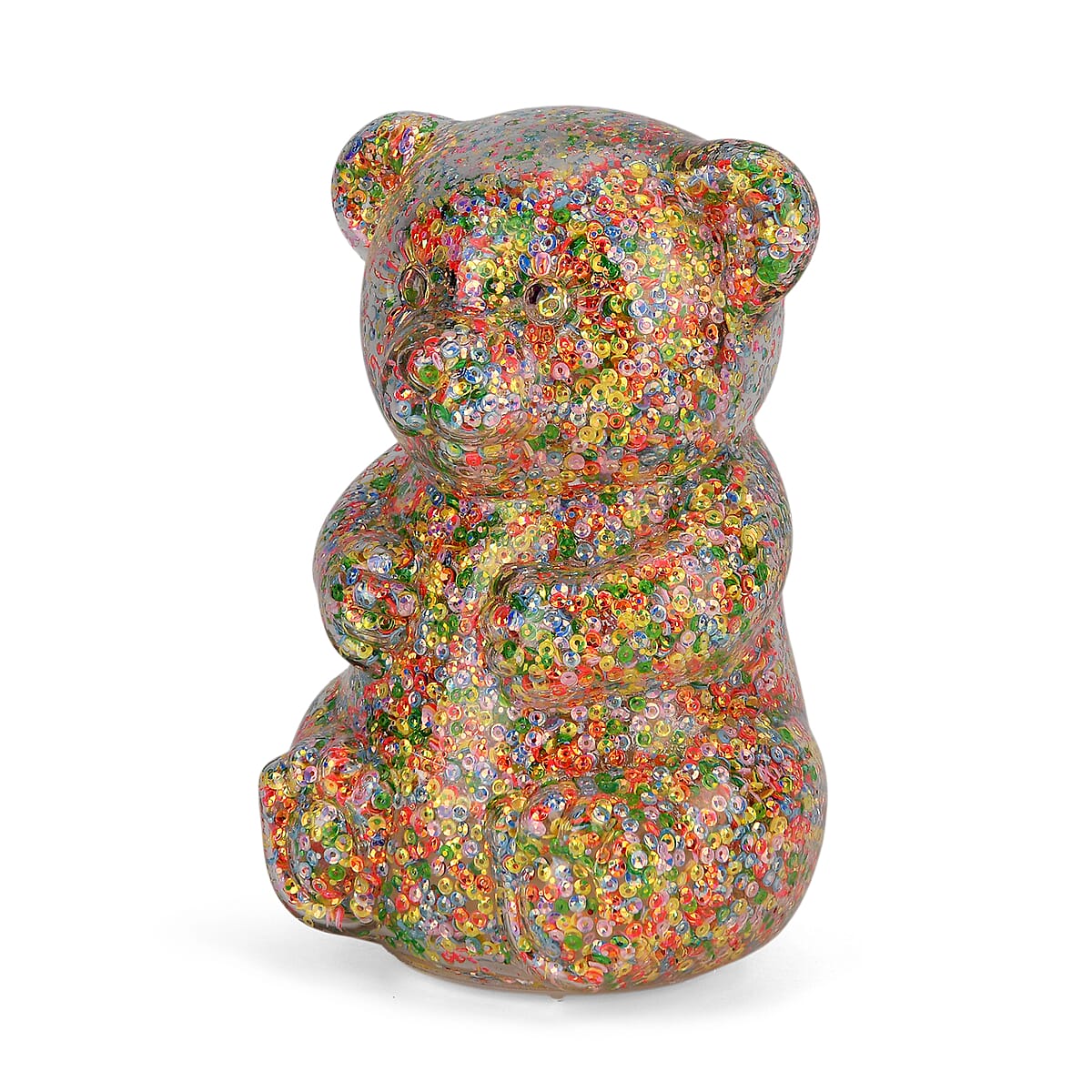 Livmore Multi Color Bear with Decoration (4.33"x4.13"x6.69") image number 2