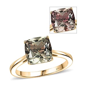 Doorbuster Certified & Appraised AAA Turkizite 3.00 ctw Solitaire Ring in 10K Yellow Gold (Size 7.5)