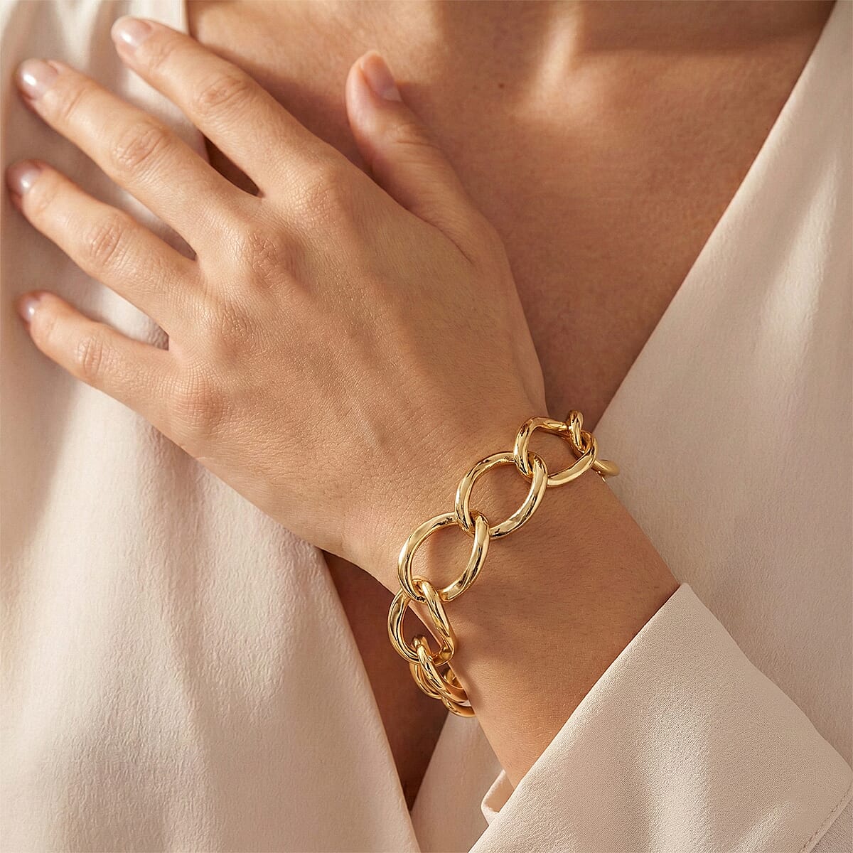 10K Yellow Gold Link Bracelet (8.00 In) 11.05 Grams image number 2