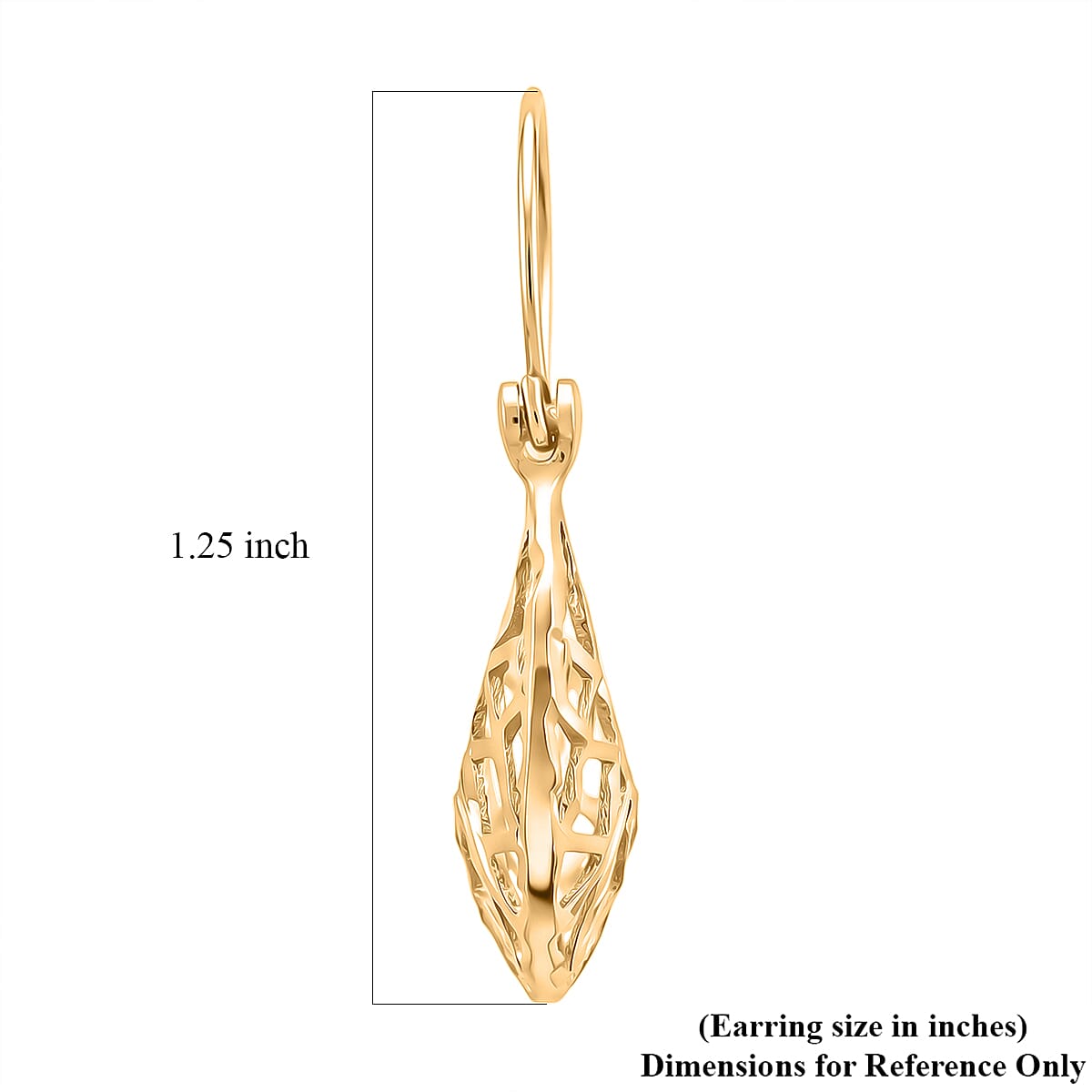 Diamond-Cut Designer Earrings in 10K Yellow Gold 1.72 Grams image number 4