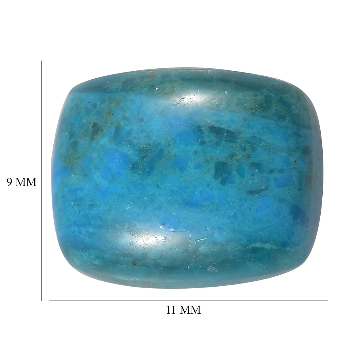 2.62 ctw Cushion Cut Peruvian Opalina Loose Gemstone (11x9 mm) image number 4