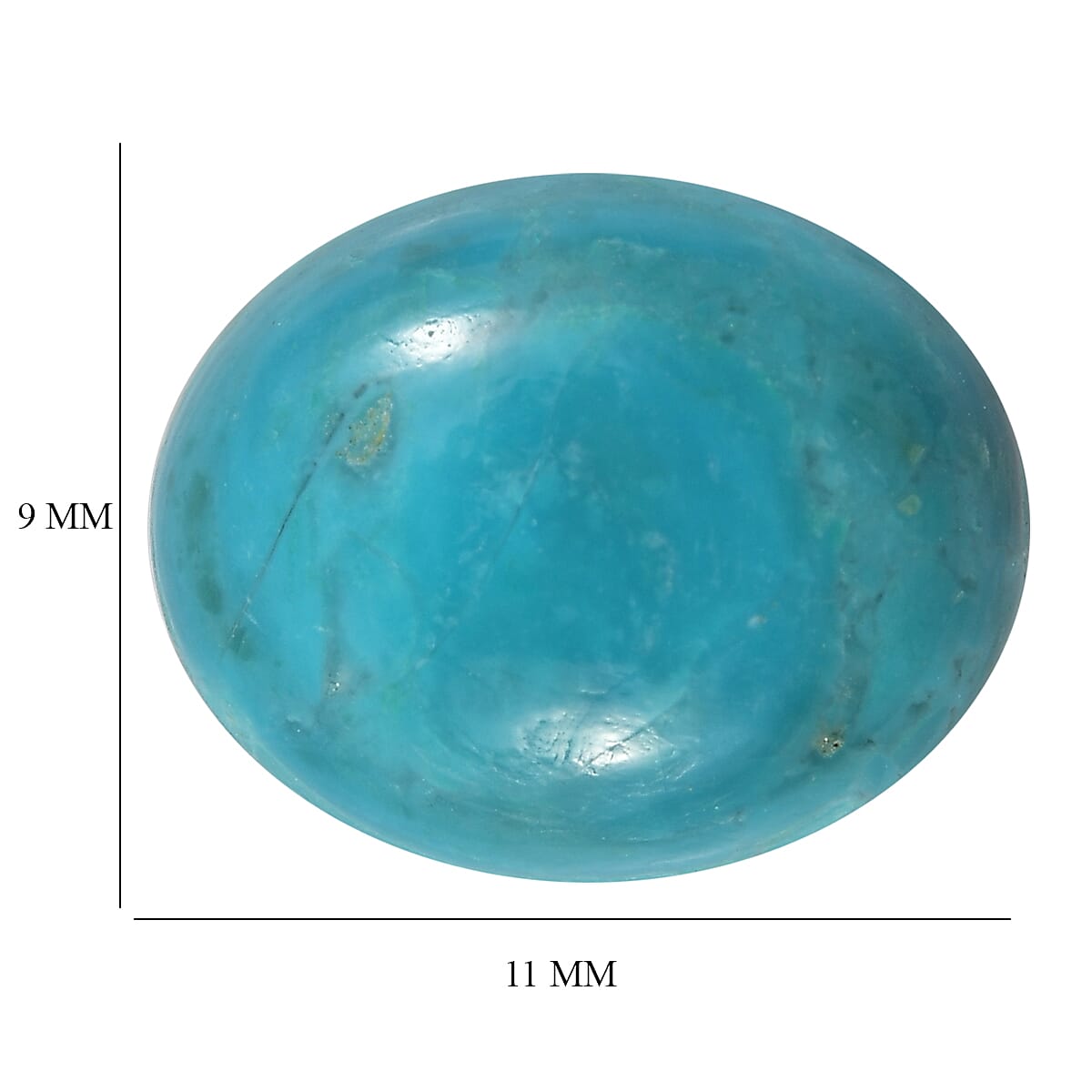 2.38 ctw Oval Cut Peruvian Opalina Loose Gemstone (11x9 mm) image number 4