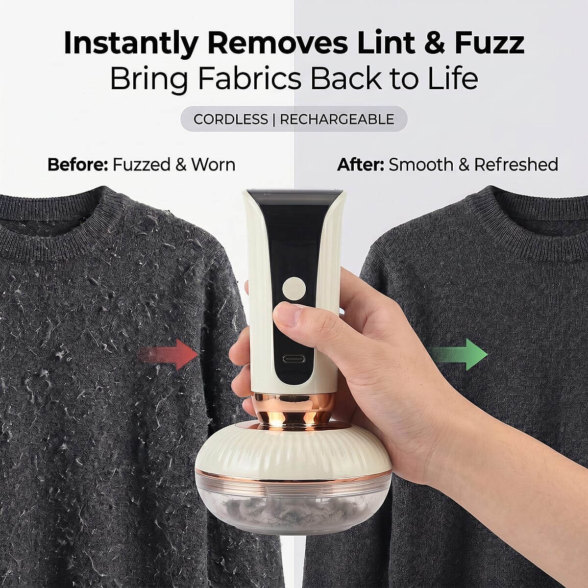 Livmore Light Green Lint Remover image number 4