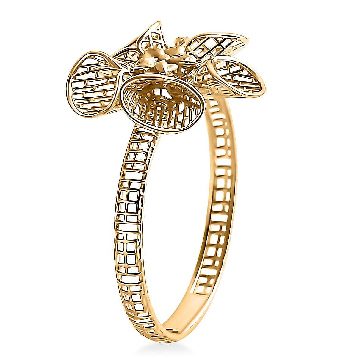 Blooming Floral Ring in 10K Yellow Gold (Size 9.5) 1.44 Grams image number 3