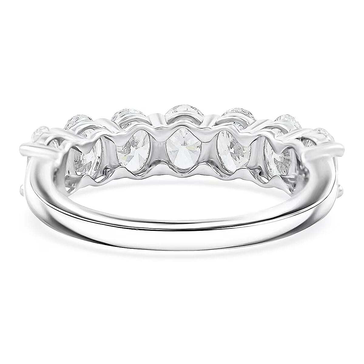 Luxuriant Lab Grown Diamond G-H VS 2.25 ctw Ring in Sterling Silver (Size 6.0) image number 7