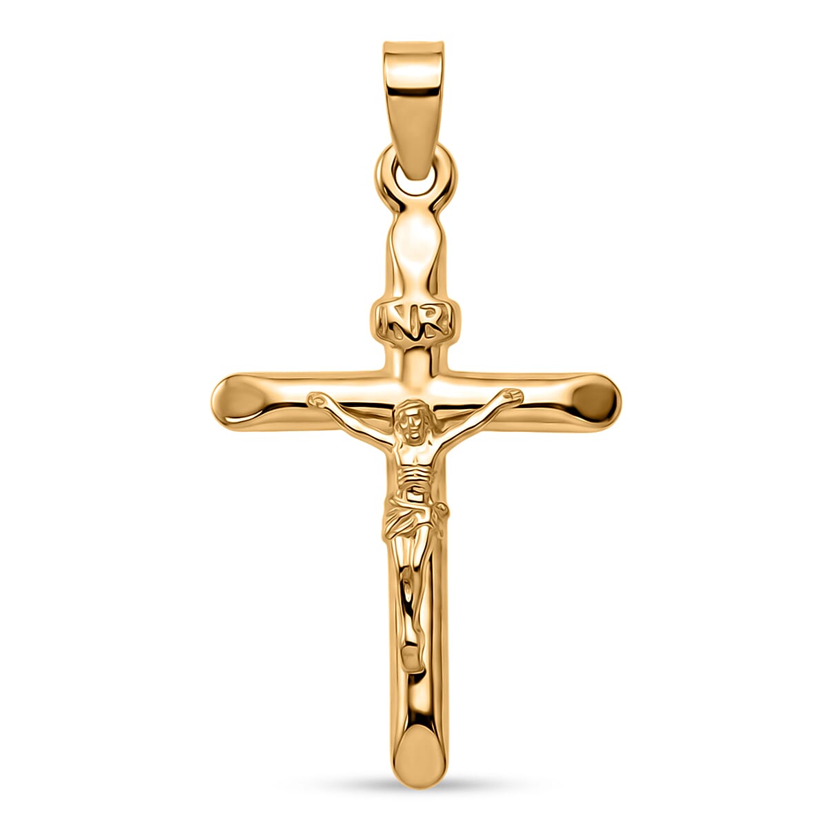 10K Yellow Gold Crucified Cross Pendant without Chain 0.50 Grams