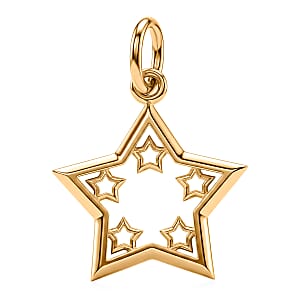 10K Yellow Gold Star Pendant without Chain 1.09 Grams