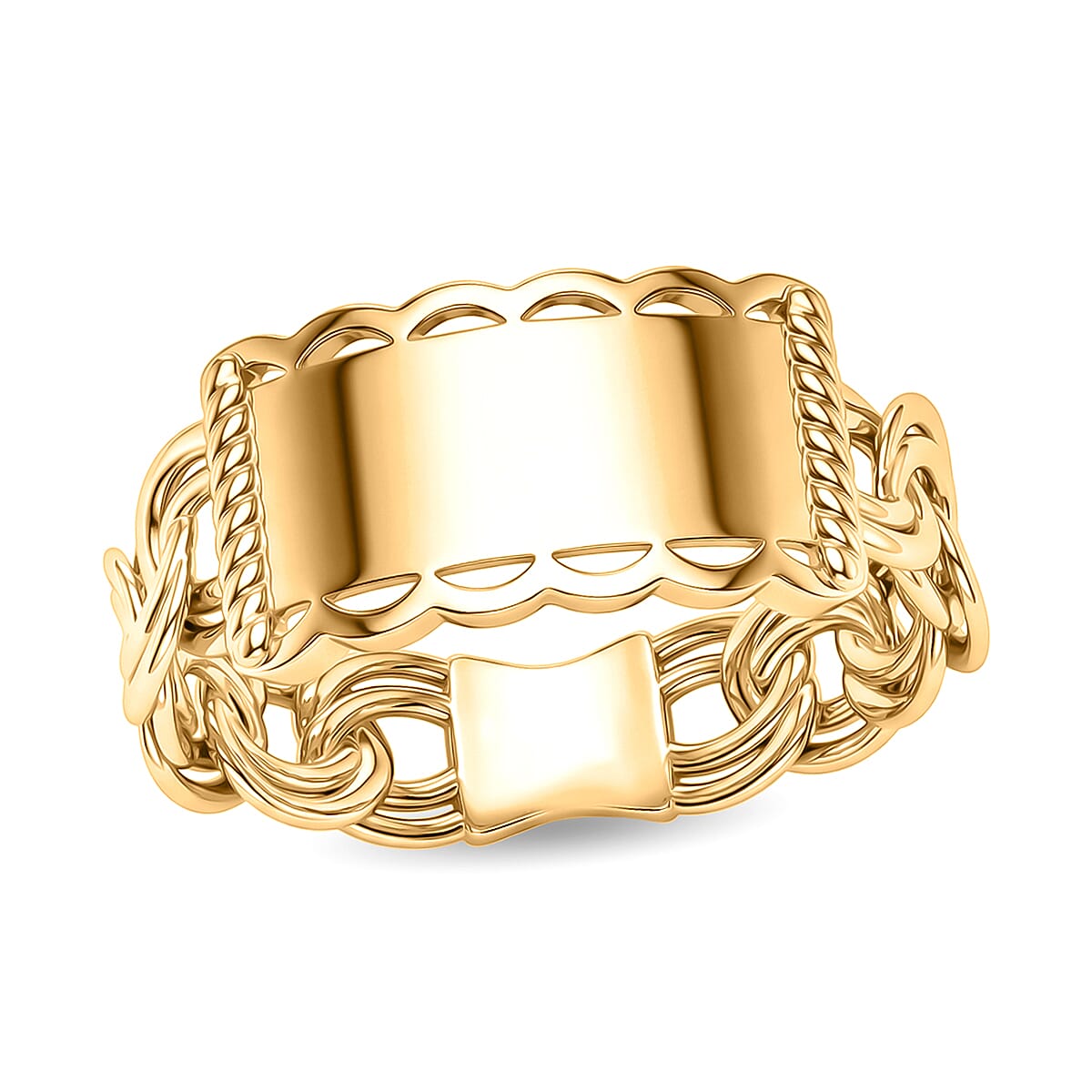 Fancy Ring in 10K Yellow Gold (Size 7.0) 1.99 Grams