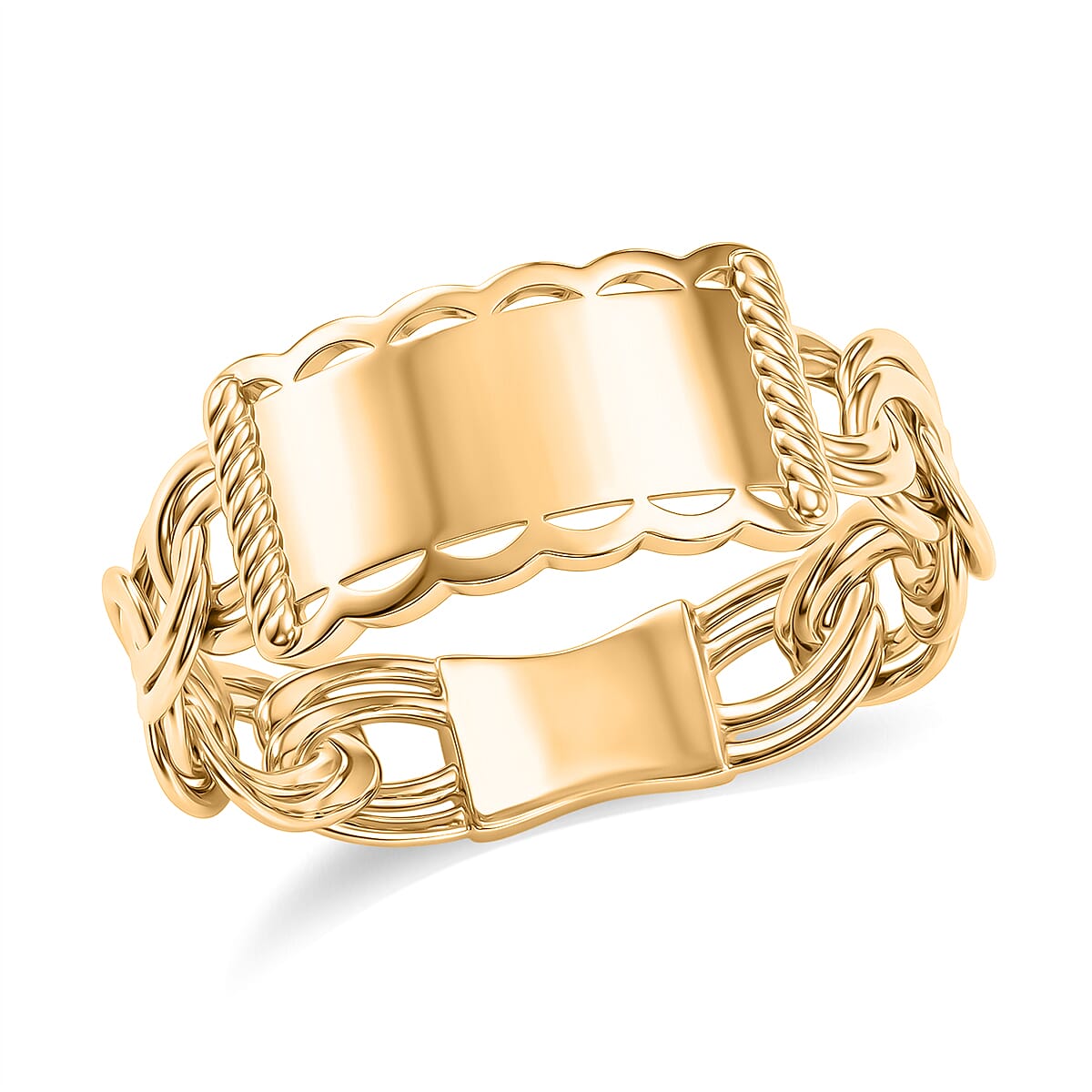 Fancy Ring in 10K Yellow Gold (Size 9.0) 2.27 Grams