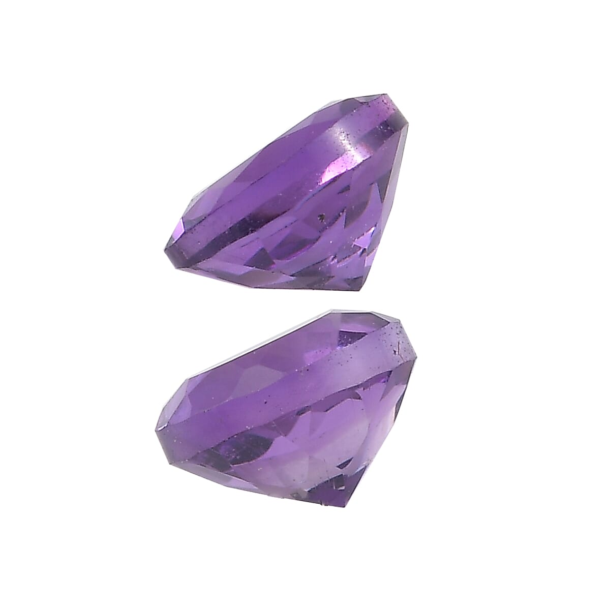 0.44 ctw Round Cut African Amethyst Loose Gemstone &ndash; AA Grade (Set Of 2) (4 mm) image number 2