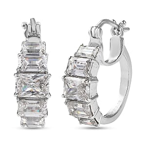 EverTrue Simulated Diamond Earrings in Stainless Steel