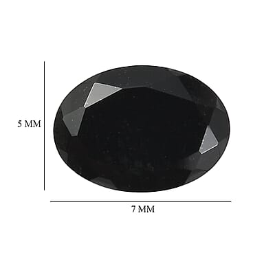 1.14 ctw Oval Cut Australian Black Tourmaline Loose Gemstone (Set Of 2) (7x5 mm)