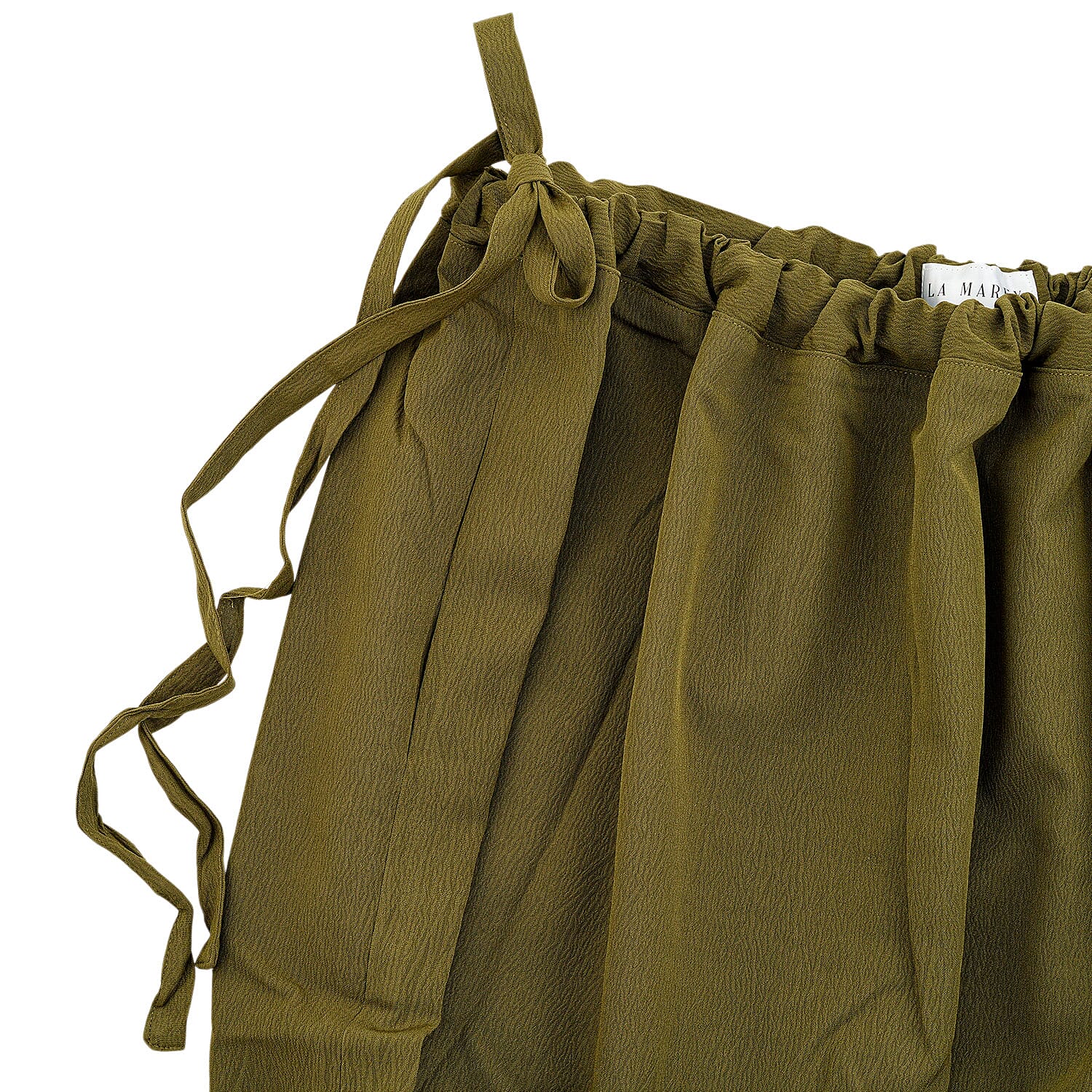 La Marey Dark Olive Draw String Skirt - One Size Fits Most