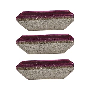 1.22 ctw Baguette Cut Fuchsia Swarovski Crystal Loose Stone (Set Of 3) (7x3 mm)
