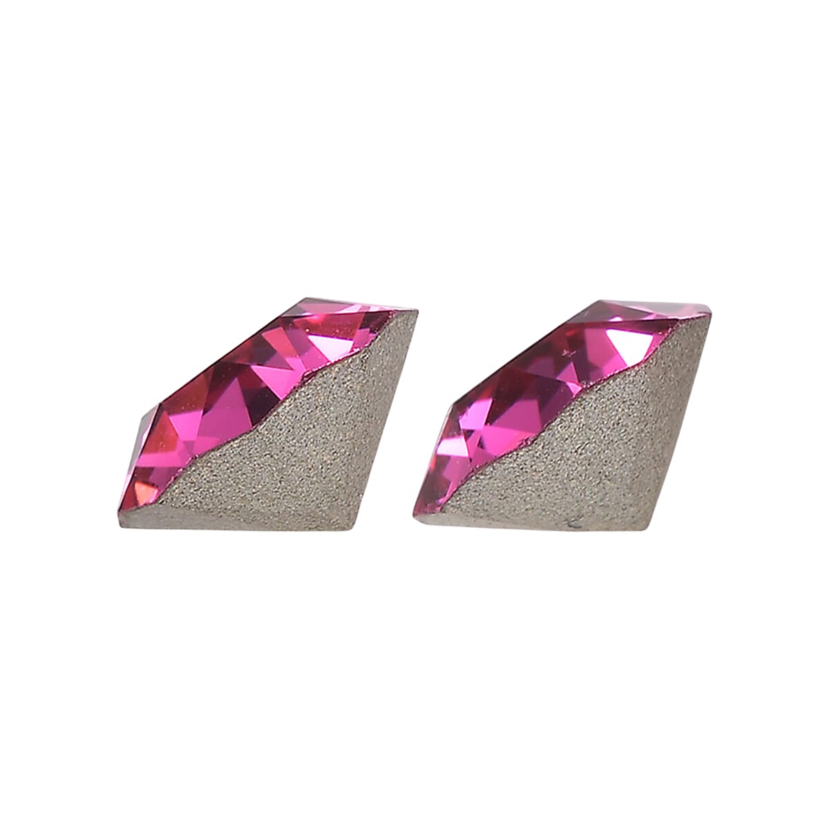 0.85 ctw Round Cut Fuchsia Swarovski Crystal Loose Stone (Set Of 2) (5.5 mm) image number 1