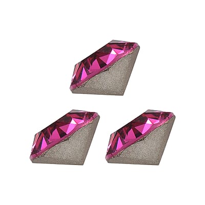 3.57 ctw Round Cut Fuchsia Swarovski Crystal Loose Stone (Set Of 3) (7.25 mm)