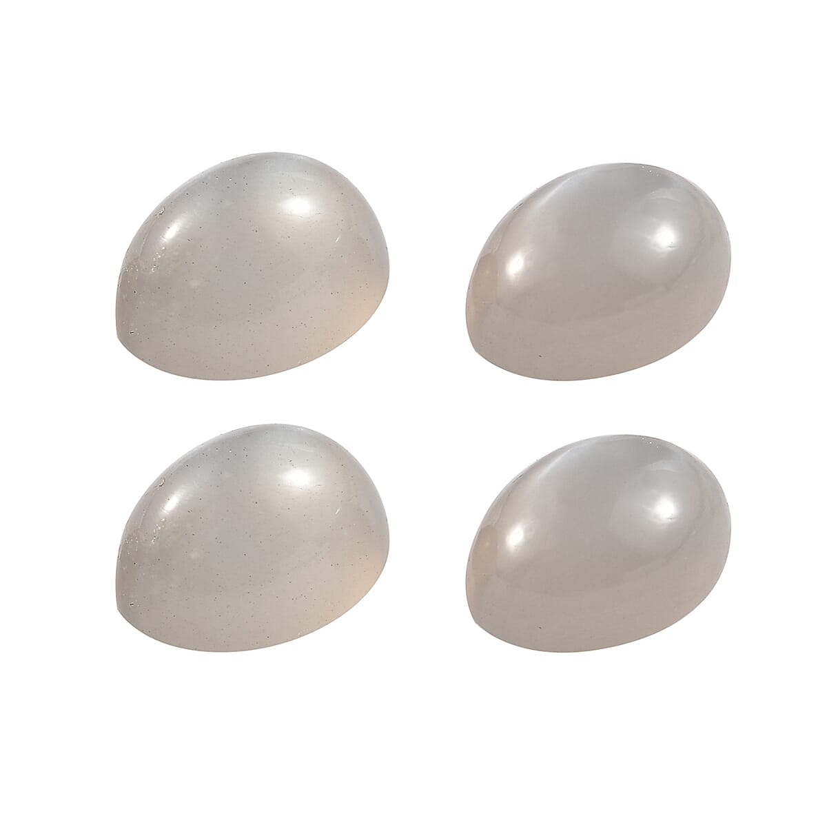 3.04 ctw Oval Cut Sri Lankan Titanium Moonstone Loose Gemstone (Set Of 4) (7x5 mm)