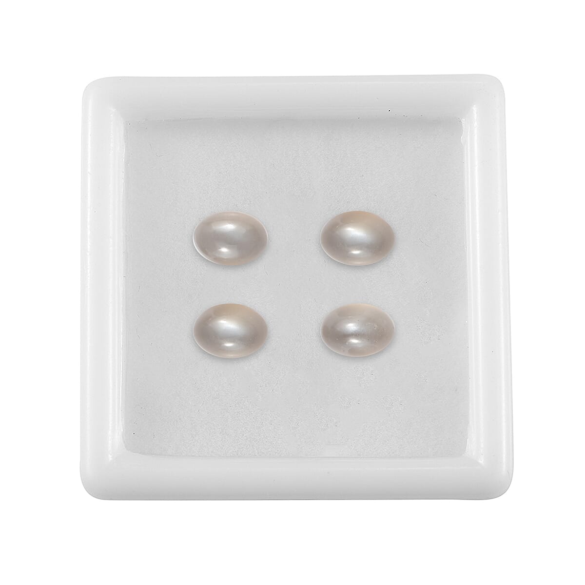 3.04 ctw Oval Cut Sri Lankan Titanium Moonstone Loose Gemstone (Set Of 4) (7x5 mm)