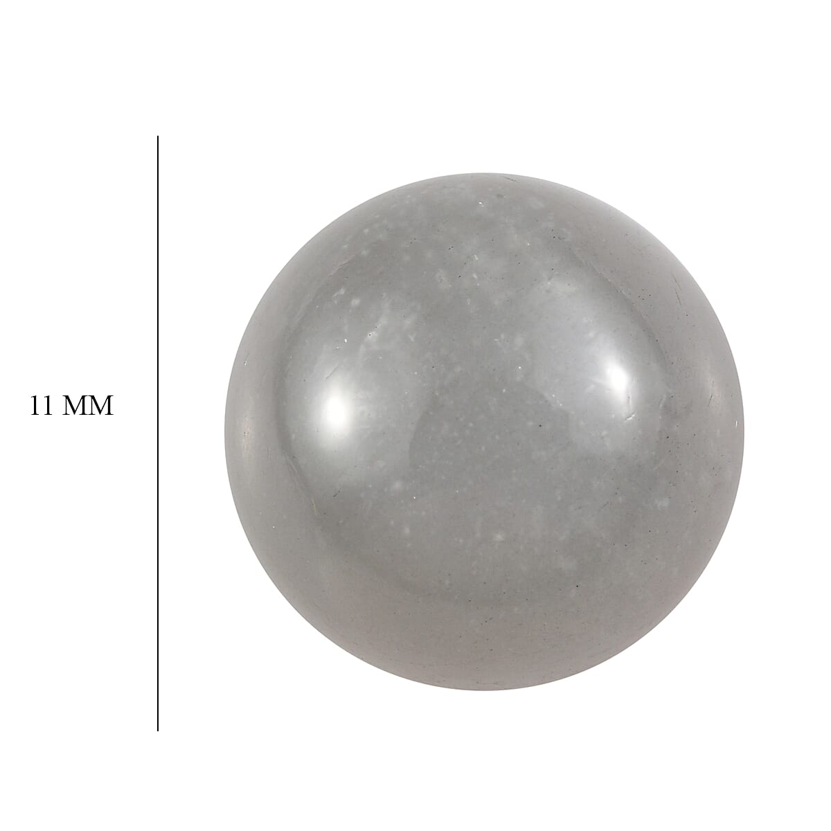 4.55 ctw Round Cut Sri Lankan Titanium Moonstone Loose Gemstone (11 mm)