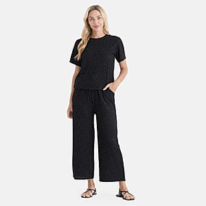 La Marey Black 2pcs Pajama Set - One Size Missy