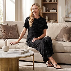 La Marey Black 2pcs Pajama Set - One Size Missy