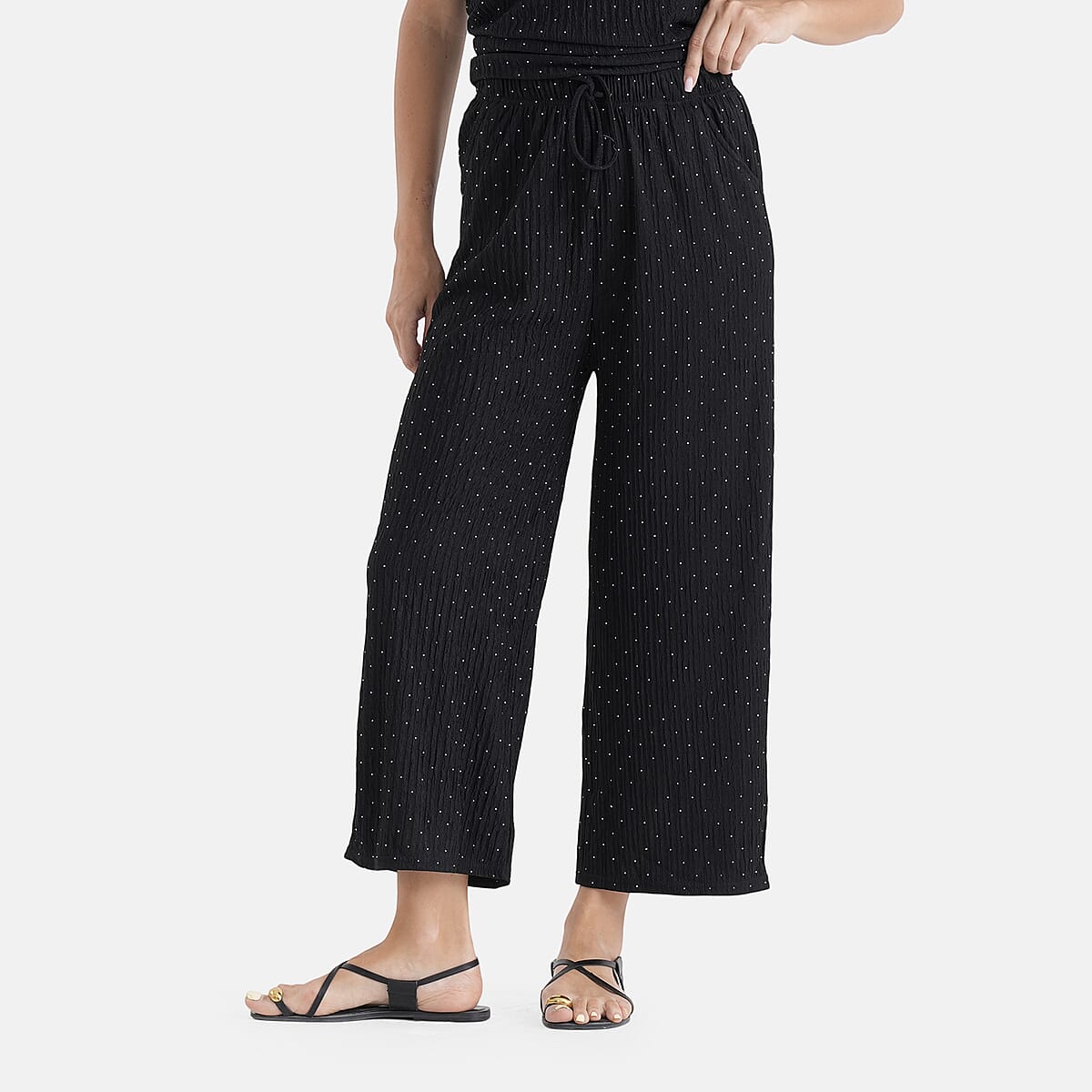 La Marey Black 2pcs Pajama Set - One Size Missy image number 5