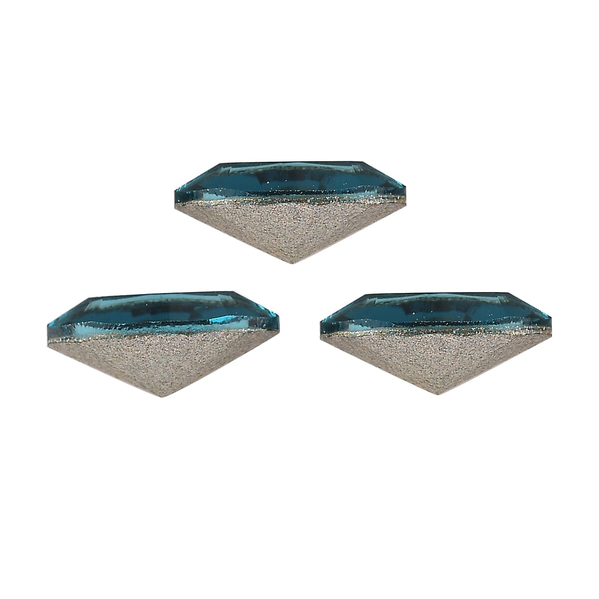0.64 ctw Marquise Cut Indicolite Swarovski Crystal Loose Stone (Set Of 3) (6x3 mm) image number 1