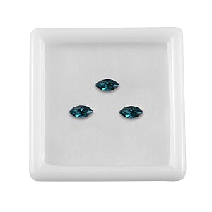 0.64 ctw Marquise Cut Indicolite Swarovski Crystal Loose Stone (Set Of 3) (6x3 mm)