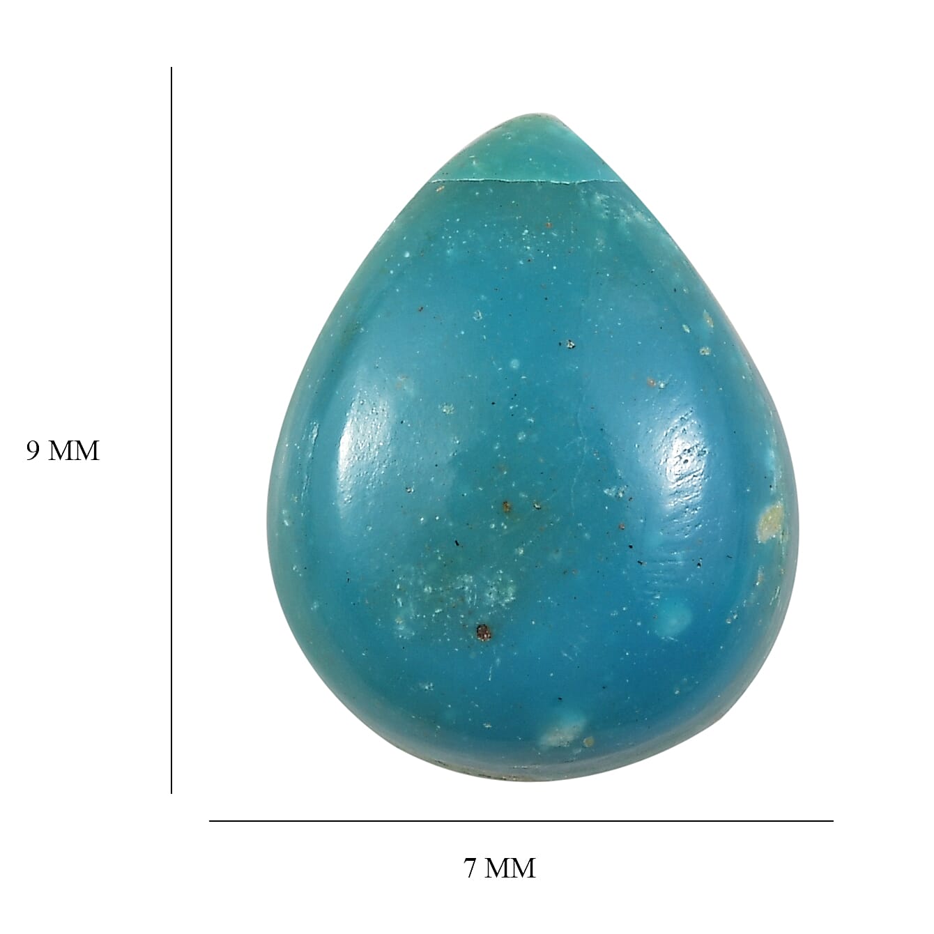 1.26 ctw Pear Cut Peruvian Opalina Loose Gemstone – AA Grade (9x7 mm)