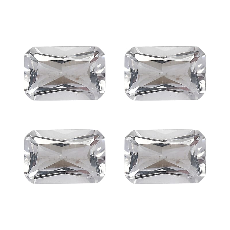 1.78 ctw Octagon Cut Brazilian Petalite Loose Gemstone (Set Of 4) (6x4 mm)