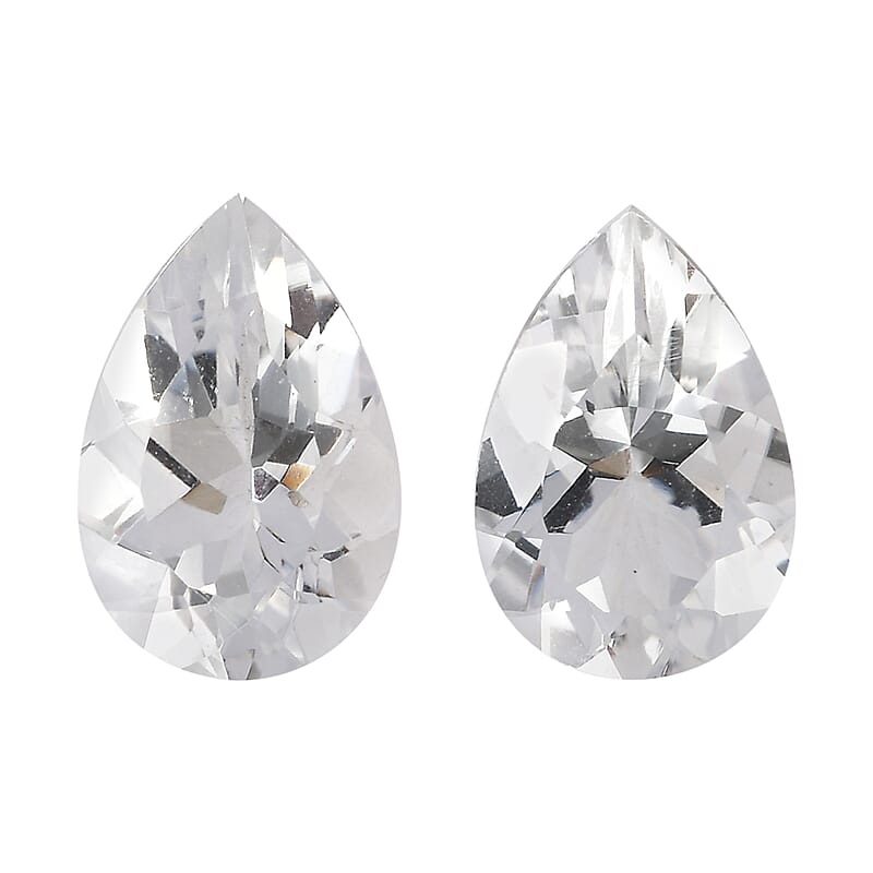 1.80 ctw Pear Cut Brazilian Petalite Loose Gemstone (Set Of 2) (9x6 mm)