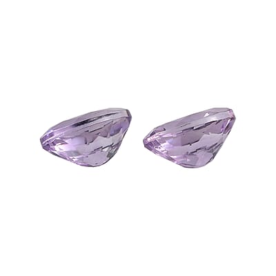 2.02 ctw Oval Cut Rose De France Amethyst Loose Gemstone (Set Of 2) (8x6 mm)