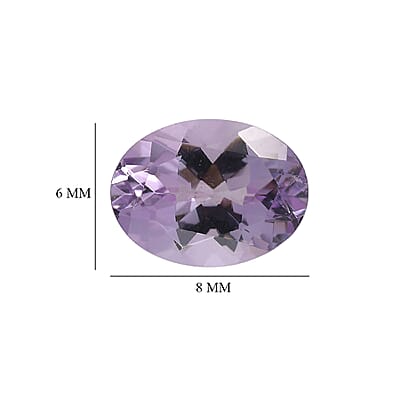 2.02 ctw Oval Cut Rose De France Amethyst Loose Gemstone (Set Of 2) (8x6 mm)