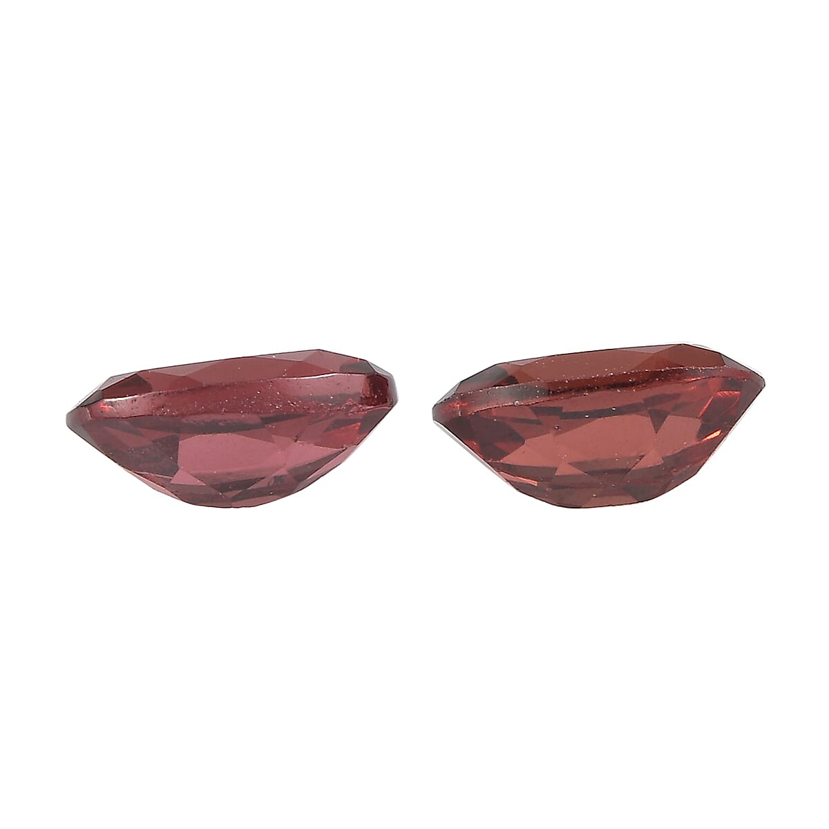 0.94 ctw Oval Cut Mozambique Garnet Loose Gemstone (Set Of 2) (6x4 mm) image number 1