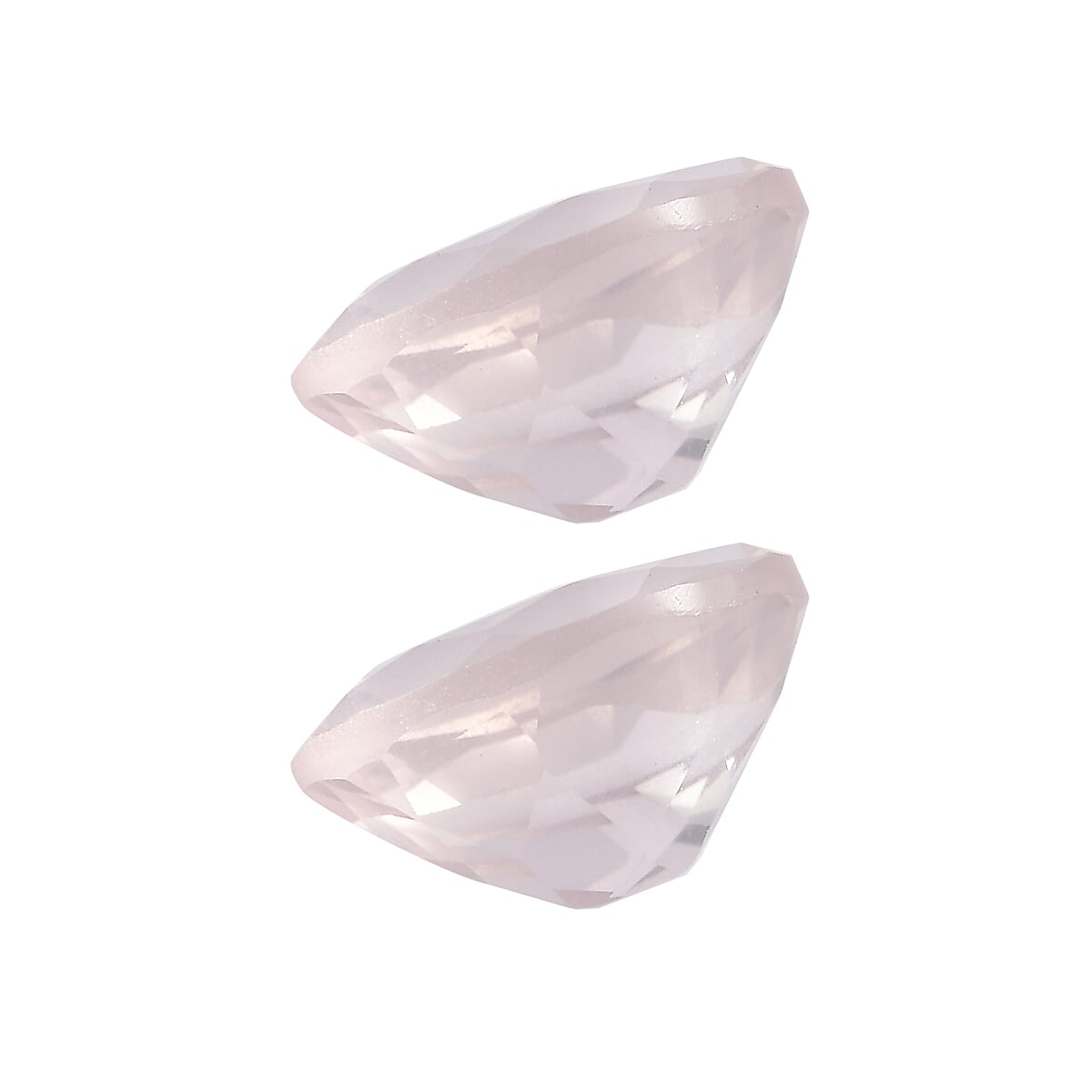 2.92 ctw Oval Cut Rose Quartz Loose Gemstone (Set Of 2) (9x7 mm) image number 2