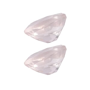 2.92 ctw Oval Cut Rose Quartz Loose Gemstone (Set Of 2) (9x7 mm)