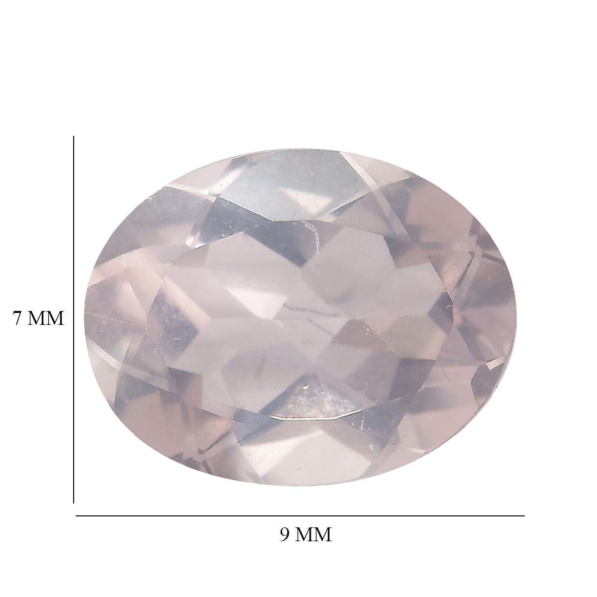 2.92 ctw Oval Cut Rose Quartz Loose Gemstone (Set Of 2) (9x7 mm) image number 4